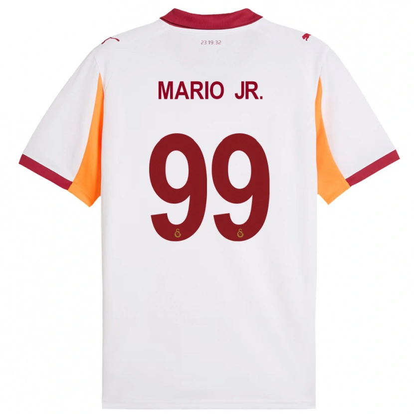 Danxen Hombre Camiseta Mario Lemina #99 Blanco Rojo 2ª Equipación 2025/26 La Camisa México
