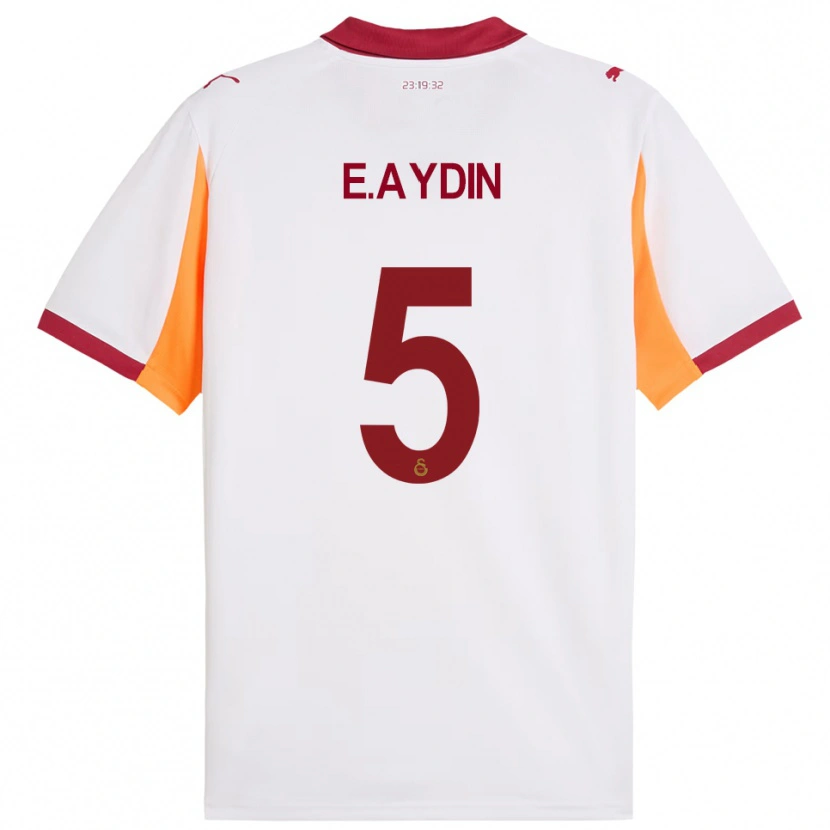 Danxen Hombre Camiseta Eyüp Aydın #5 Blanco Rojo 2ª Equipación 2025/26 La Camisa México