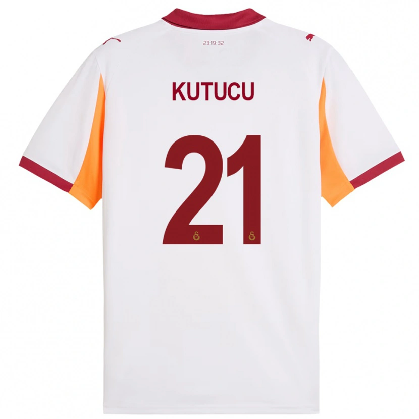 Danxen Hombre Camiseta Ahmed Kutucu #21 Blanco Rojo 2ª Equipación 2025/26 La Camisa México
