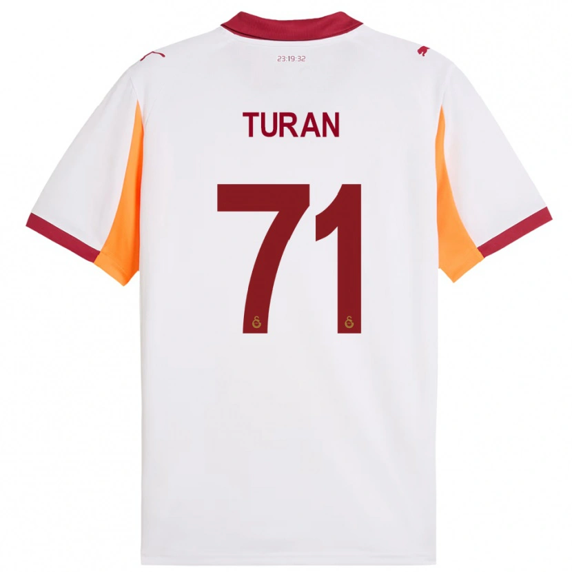 Danxen Hombre Camiseta Hasan Turan #71 Blanco Rojo 2ª Equipación 2025/26 La Camisa México