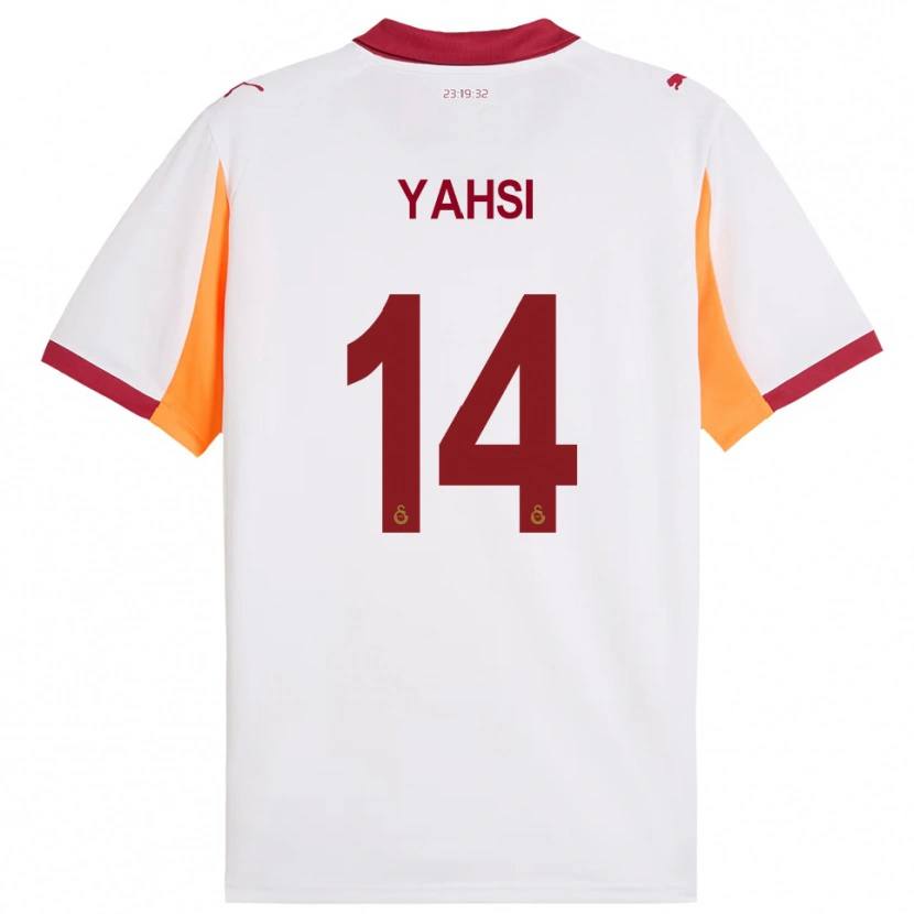 Danxen Hombre Camiseta İsmail Yahşi #14 Blanco Rojo 2ª Equipación 2025/26 La Camisa México