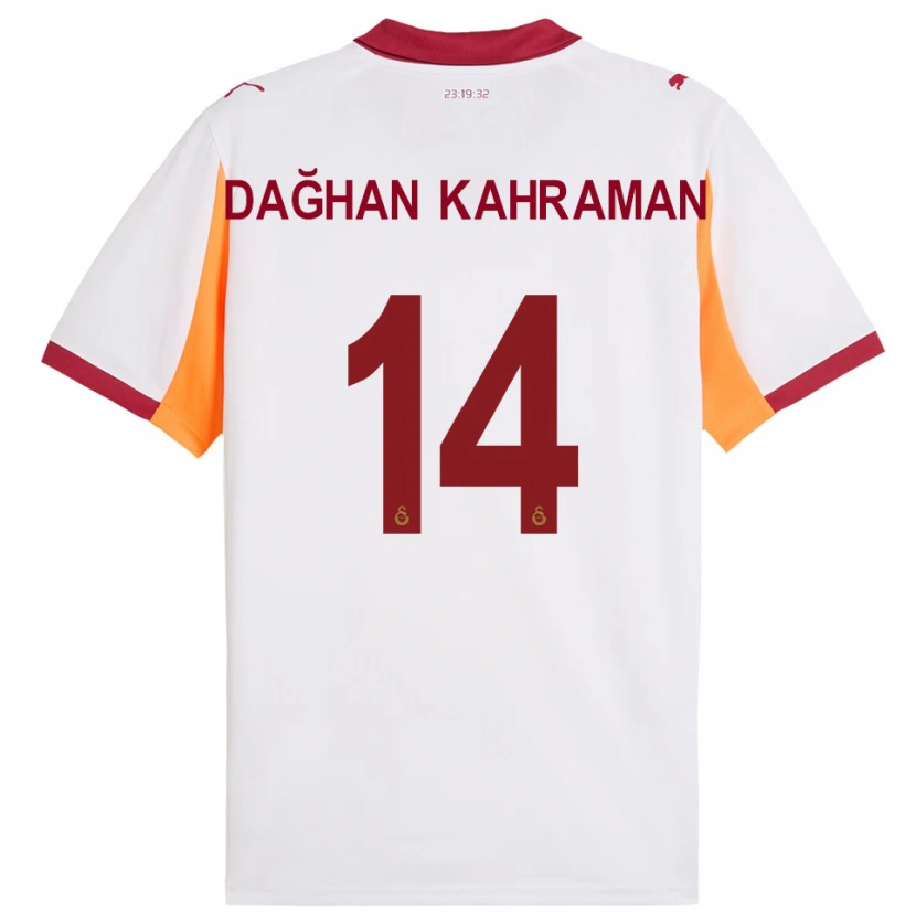 Danxen Hombre Camiseta Yusuf Dağhan Kahraman #14 Blanco Rojo 2ª Equipación 2025/26 La Camisa México