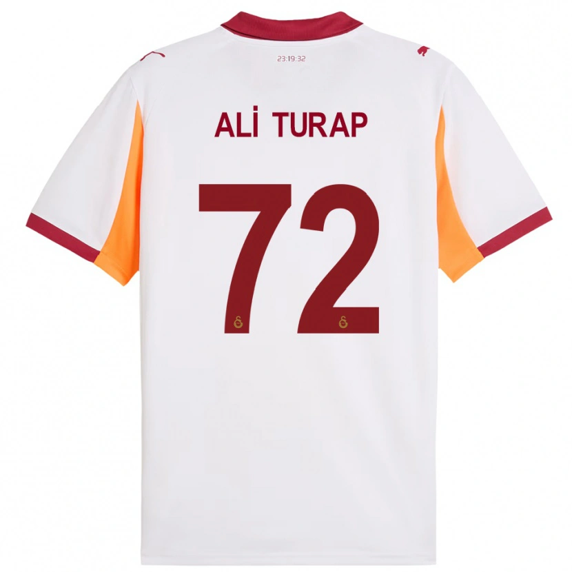 Danxen Hombre Camiseta Ali Turap Bülbül #72 Blanco Rojo 2ª Equipación 2025/26 La Camisa México