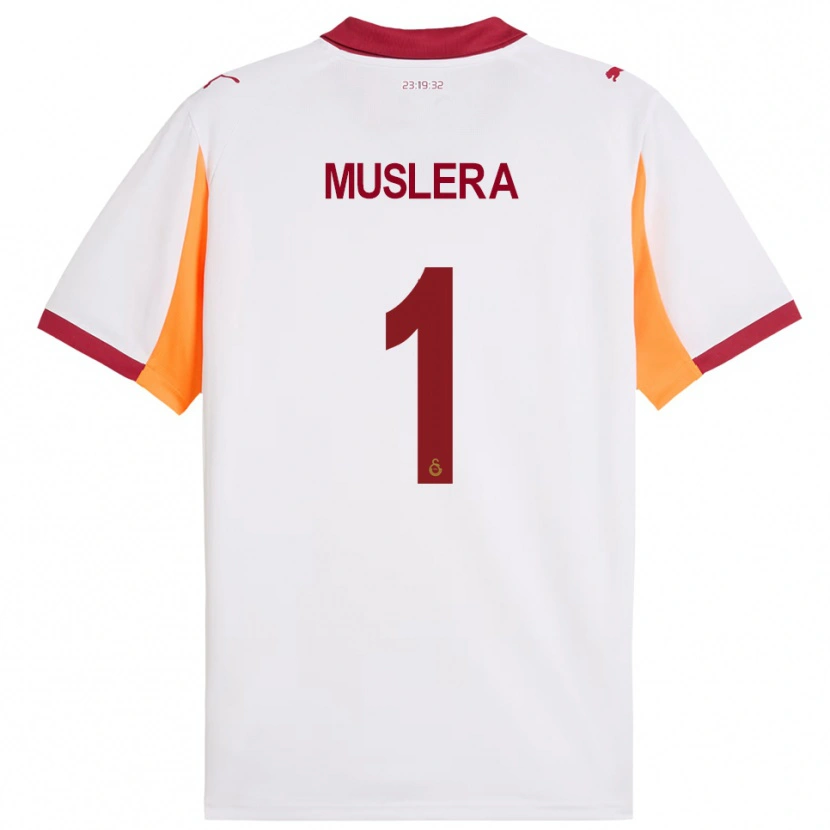 Danxen Hombre Camiseta Fernando Muslera #1 Blanco Rojo 2ª Equipación 2025/26 La Camisa México
