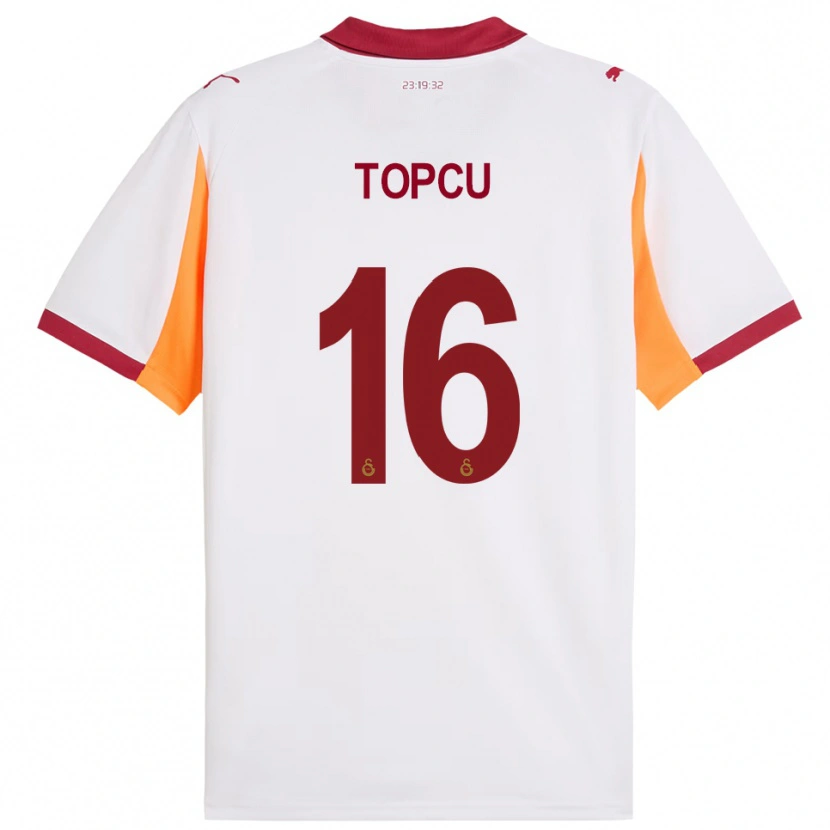 Danxen Hombre Camiseta Ebru Topçu #16 Blanco Rojo 2ª Equipación 2025/26 La Camisa México