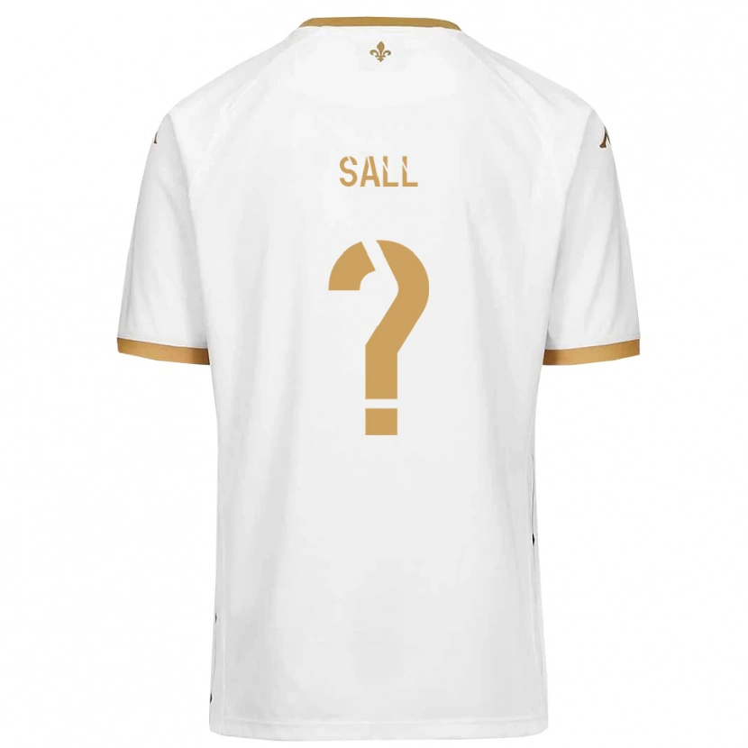 Danxen Hombre Camiseta Issa Sall #0 Blanco Dorado 2ª Equipación 2025/26 La Camisa México