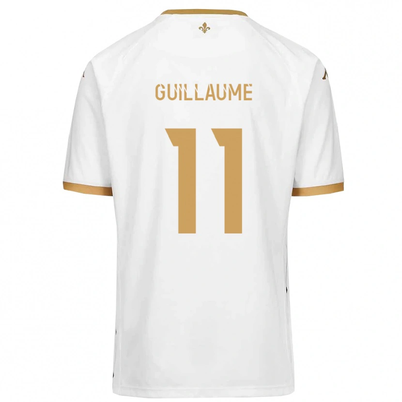 Danxen Hombre Camiseta Shelton Guillaume #11 Blanco Dorado 2ª Equipación 2025/26 La Camisa México