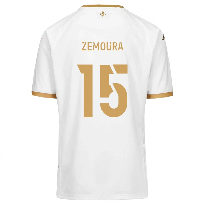 Danxen Hombre Camiseta Yohan Zemoura #15 Blanco Dorado 2ª Equipación 2025/26 La Camisa México