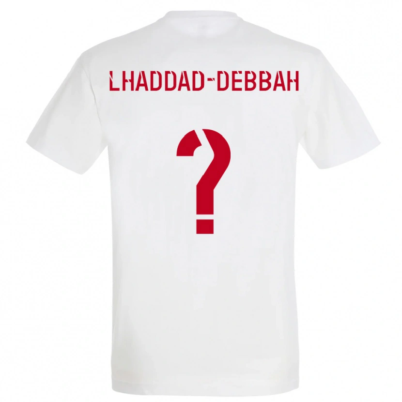 Danxen Hombre Camiseta Yanis Lhaddad-Debbah #0 Blanco Rojo Amarillo 2ª Equipación 2025/26 La Camisa México