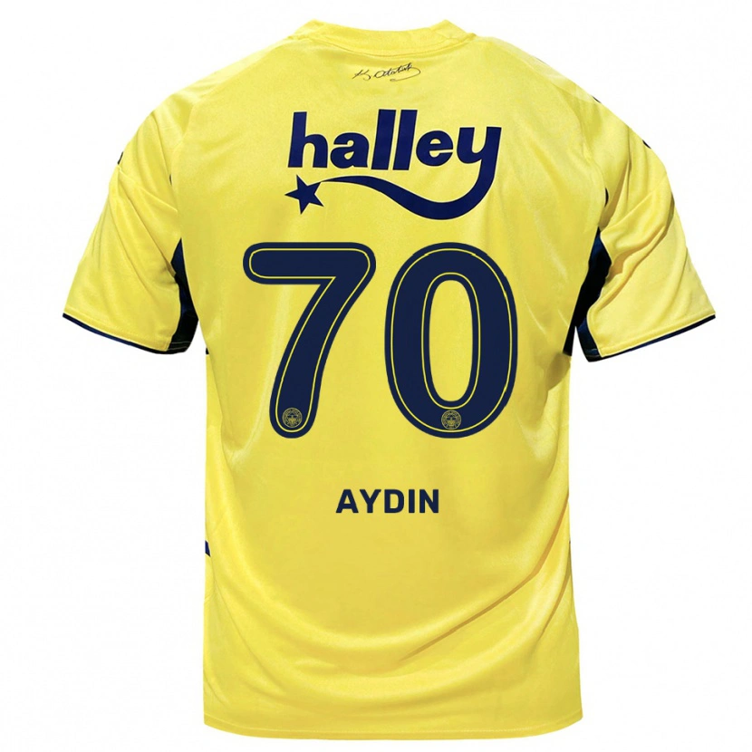Danxen Hombre Camiseta Oğuz Aydın #70 Amarillo Marino 2ª Equipación 2025/26 La Camisa México
