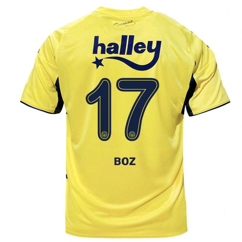 Danxen Hombre Camiseta Yasir Boz #17 Amarillo Marino 2ª Equipación 2025/26 La Camisa México