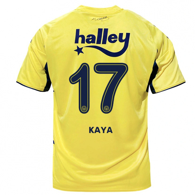 Danxen Hombre Camiseta İpek Kaya #17 Amarillo Marino 2ª Equipación 2025/26 La Camisa México