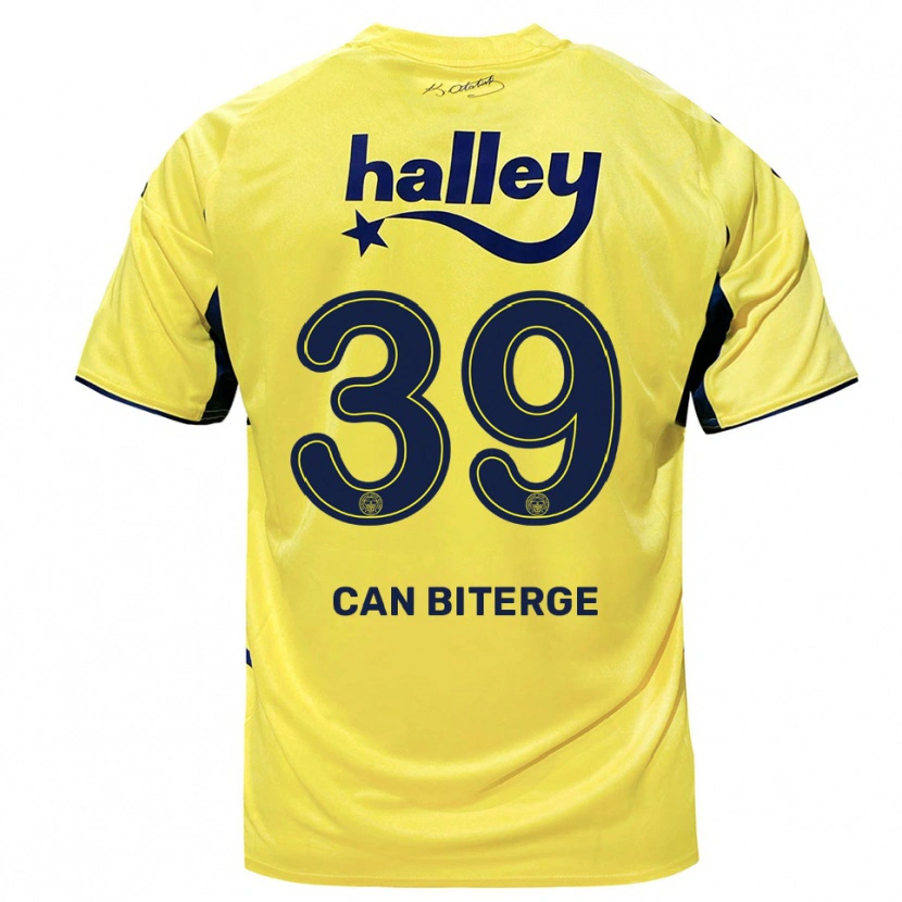 Danxen Hombre Camiseta Engin Can Biterge #39 Amarillo Marino 2ª Equipación 2025/26 La Camisa México