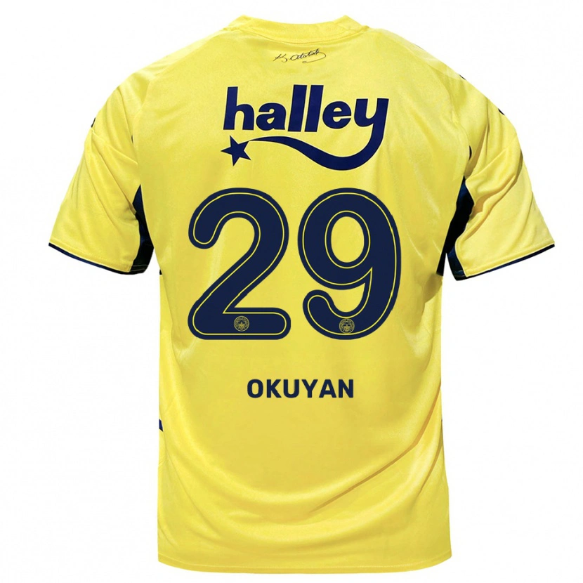Danxen Hombre Camiseta Mevlüde Okuyan #29 Amarillo Marino 2ª Equipación 2025/26 La Camisa México