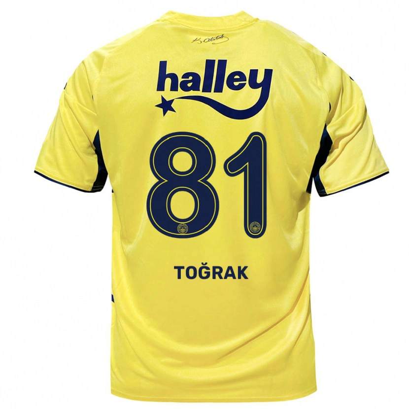 Danxen Hombre Camiseta Şükür Toğrak #81 Amarillo Marino 2ª Equipación 2025/26 La Camisa México