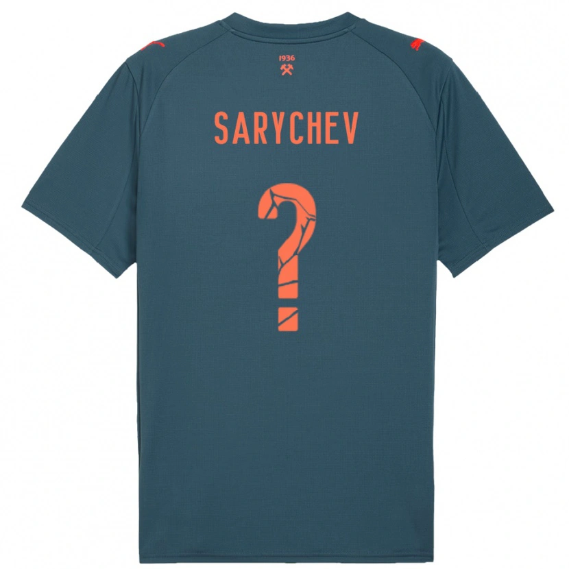 Danxen Hombre Camiseta Kirill Sarychev #0 Marino Rojo 2ª Equipación 2025/26 La Camisa México