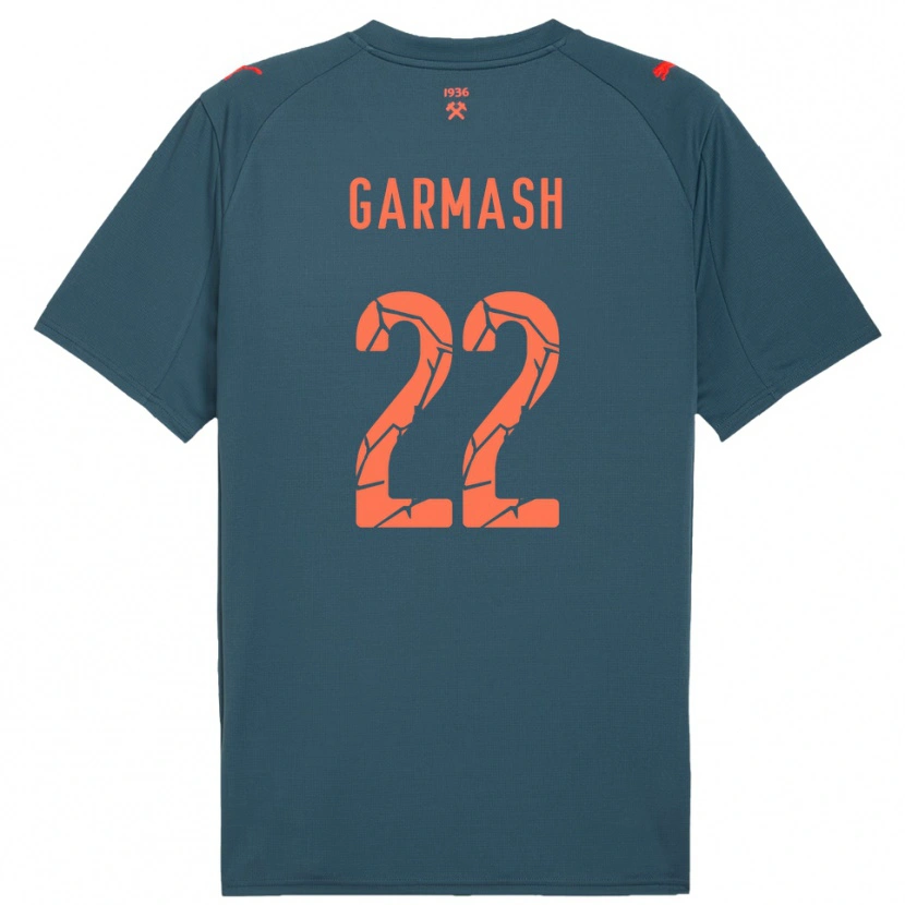 Danxen Hombre Camiseta Yevgeniy Garmash #22 Marino Rojo 2ª Equipación 2025/26 La Camisa México