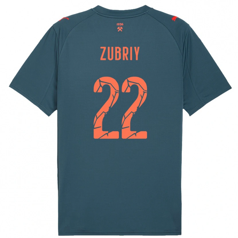 Danxen Hombre Camiseta Artem Zubriy #22 Marino Rojo 2ª Equipación 2025/26 La Camisa México