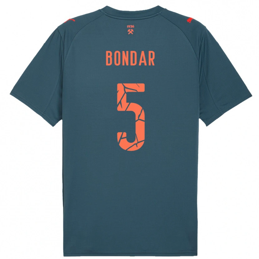 Danxen Hombre Camiseta Valeriy Bondar #5 Marino Rojo 2ª Equipación 2025/26 La Camisa México