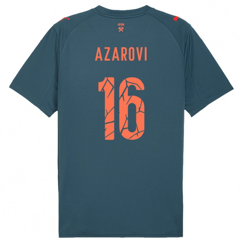 Danxen Hombre Camiseta Irakli Azarovi #16 Marino Rojo 2ª Equipación 2025/26 La Camisa México