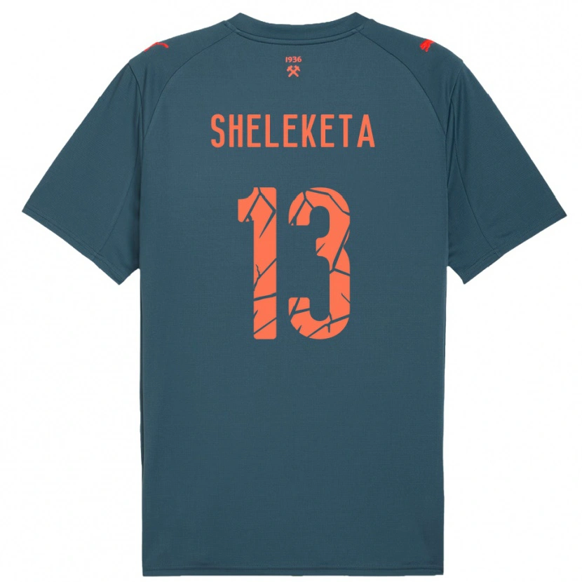 Danxen Hombre Camiseta Mykyta Sheleketa #13 Marino Rojo 2ª Equipación 2025/26 La Camisa México