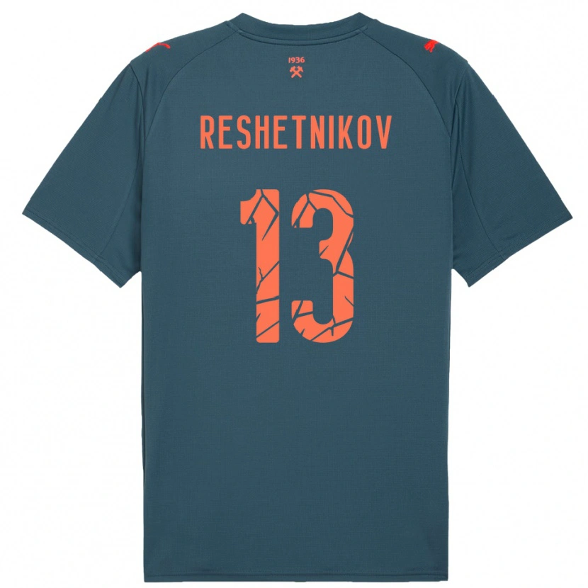 Danxen Hombre Camiseta Mikhail Reshetnikov #13 Marino Rojo 2ª Equipación 2025/26 La Camisa México