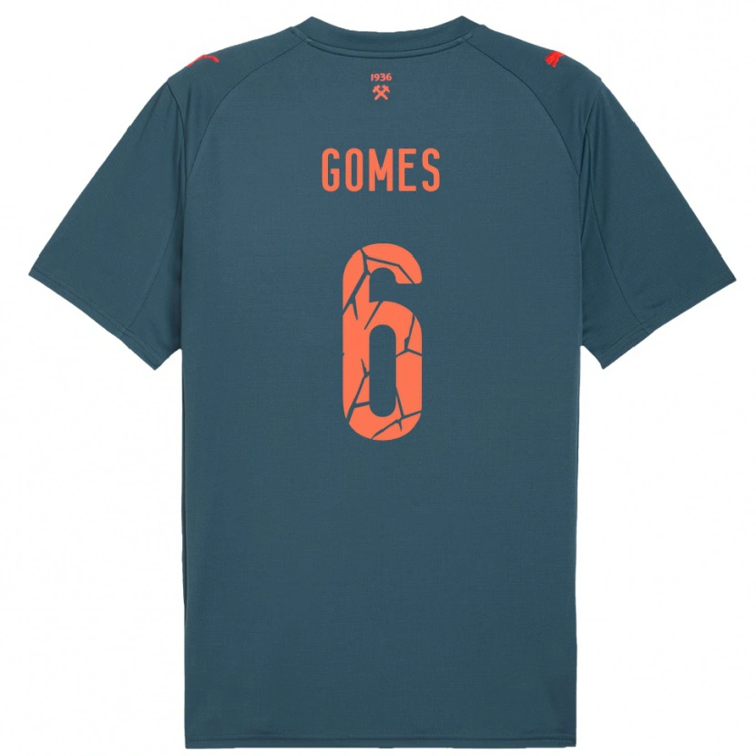 Danxen Hombre Camiseta Marlon Gomes #6 Marino Rojo 2ª Equipación 2025/26 La Camisa México