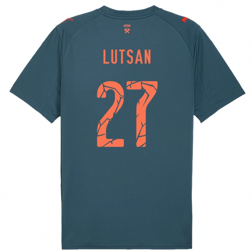 Danxen Hombre Camiseta Sofiia Lutsan #27 Marino Rojo 2ª Equipación 2025/26 La Camisa México