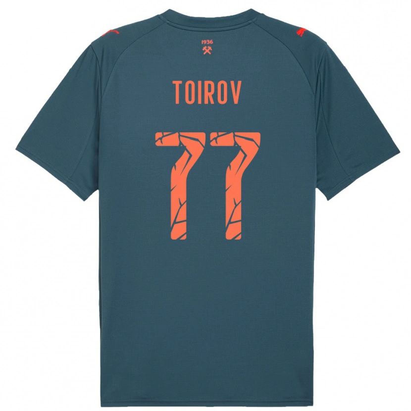Danxen Hombre Camiseta Khusrav Toirov #77 Marino Rojo 2ª Equipación 2025/26 La Camisa México