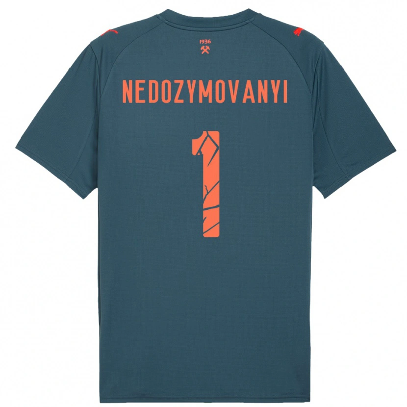 Danxen Hombre Camiseta Artem Nedozymovanyi #1 Marino Rojo 2ª Equipación 2025/26 La Camisa México