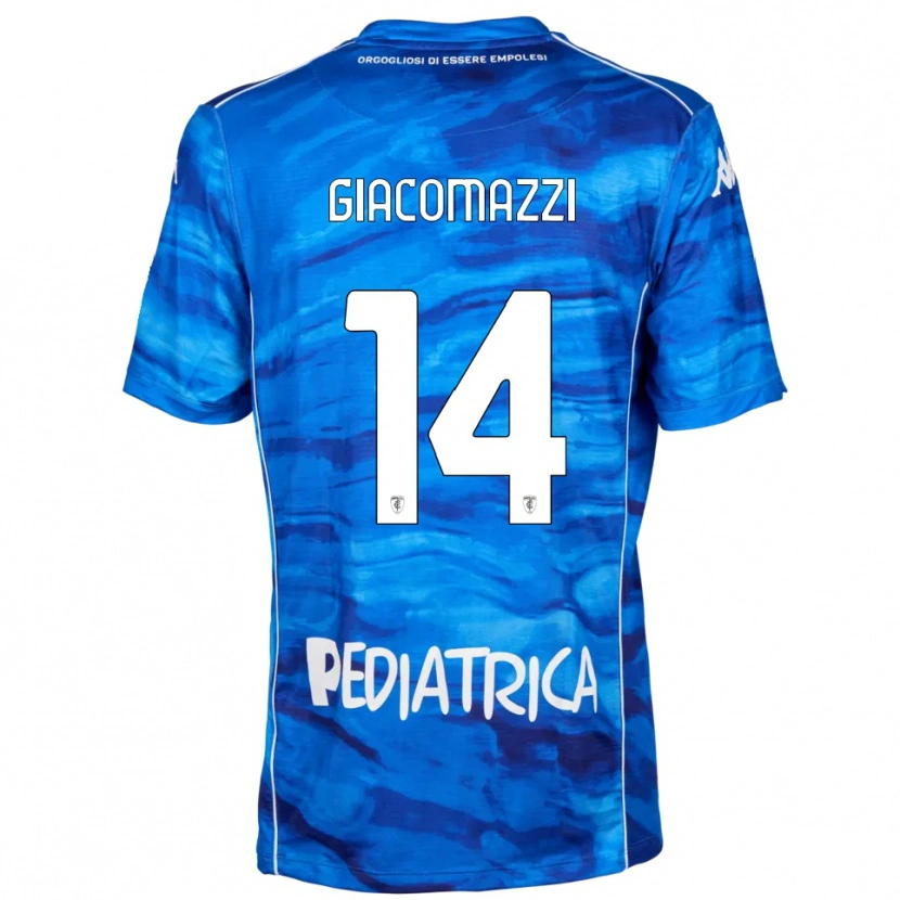 Danxen Mujer Camiseta Sebastián Giacomazzi #14 Azul Blanco 1ª Equipación 2025/26 La Camisa México