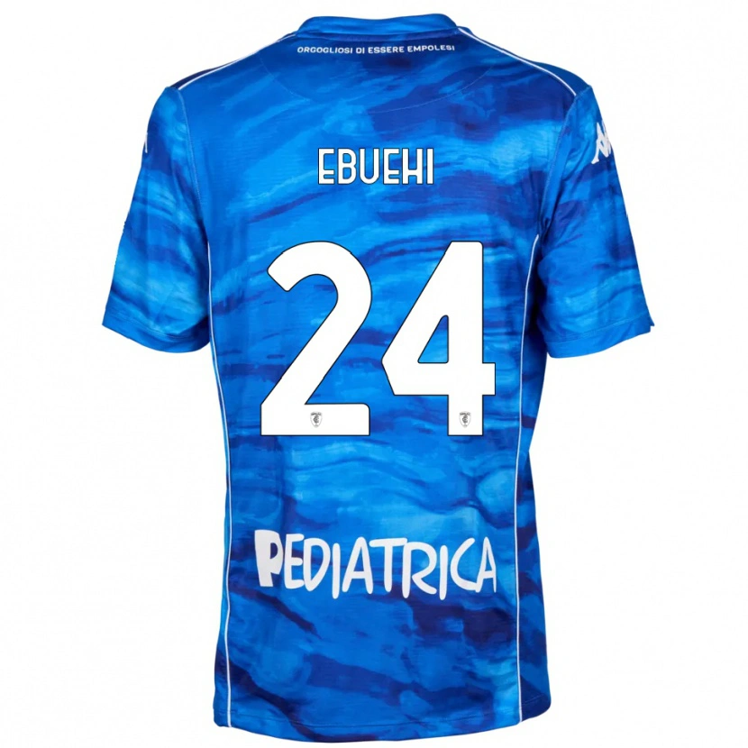 Danxen Mujer Camiseta Tyronne Ebuehi #24 Azul Blanco 1ª Equipación 2025/26 La Camisa México