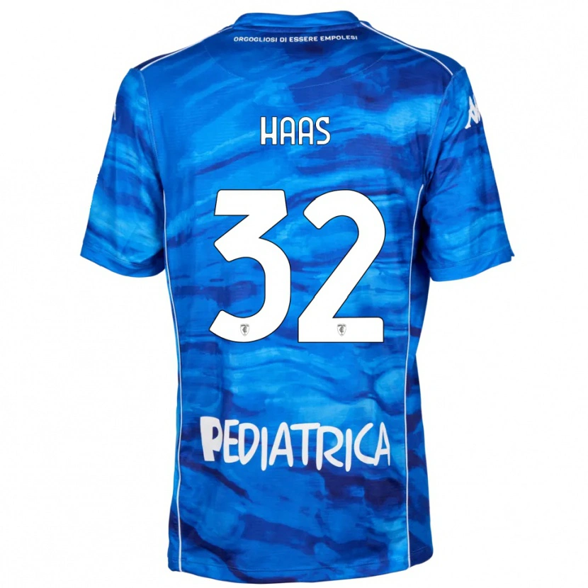 Danxen Mujer Camiseta Nicolas Haas #32 Azul Blanco 1ª Equipación 2025/26 La Camisa México