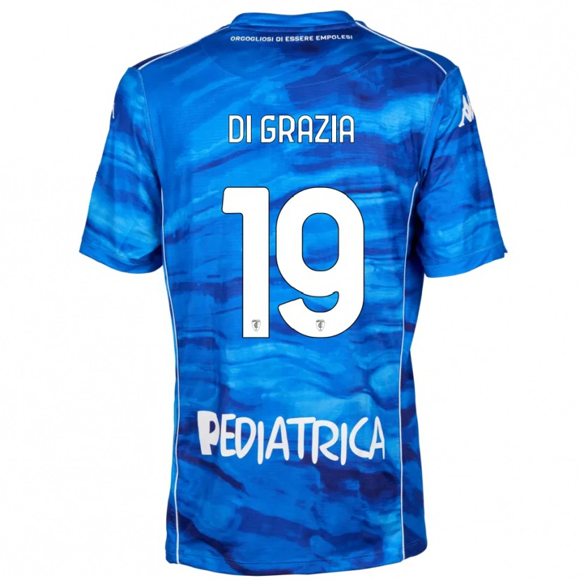 Danxen Mujer Camiseta Manuel Di Grazia #19 Azul Blanco 1ª Equipación 2025/26 La Camisa México
