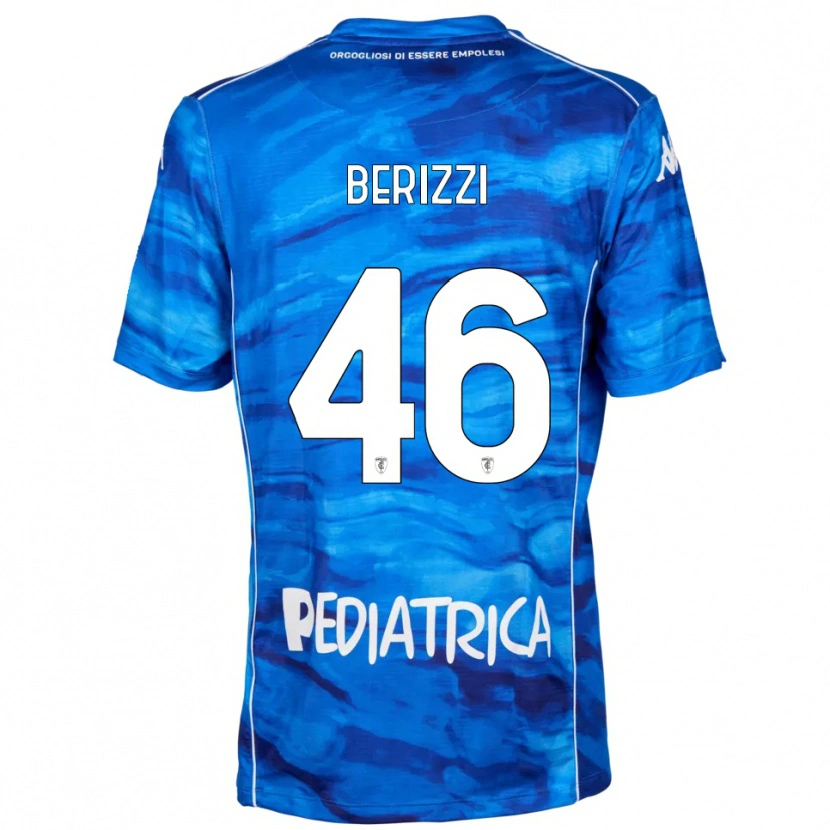 Danxen Mujer Camiseta Roberto Berizzi #46 Azul Blanco 1ª Equipación 2025/26 La Camisa México