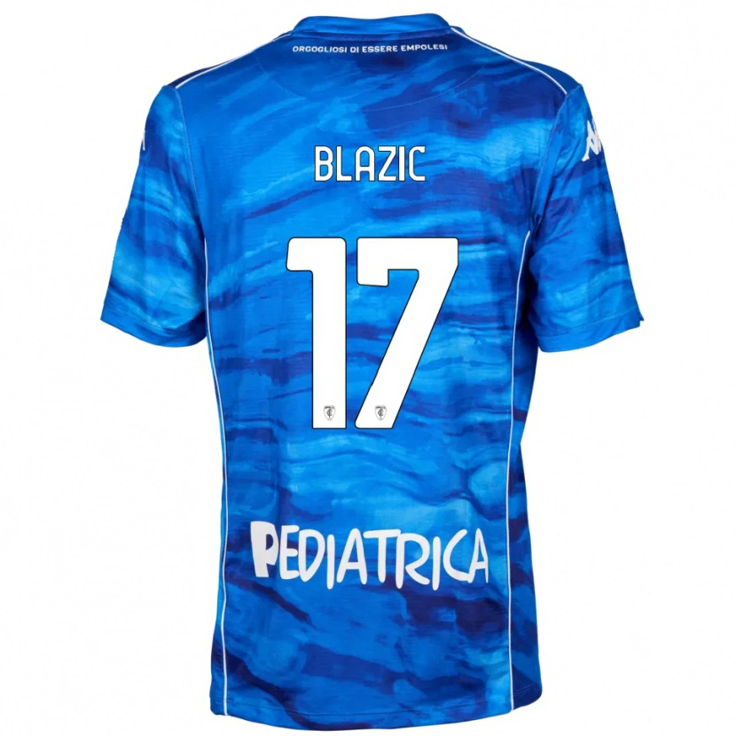 Danxen Mujer Camiseta Maj Blazic #17 Azul Blanco 1ª Equipación 2025/26 La Camisa México