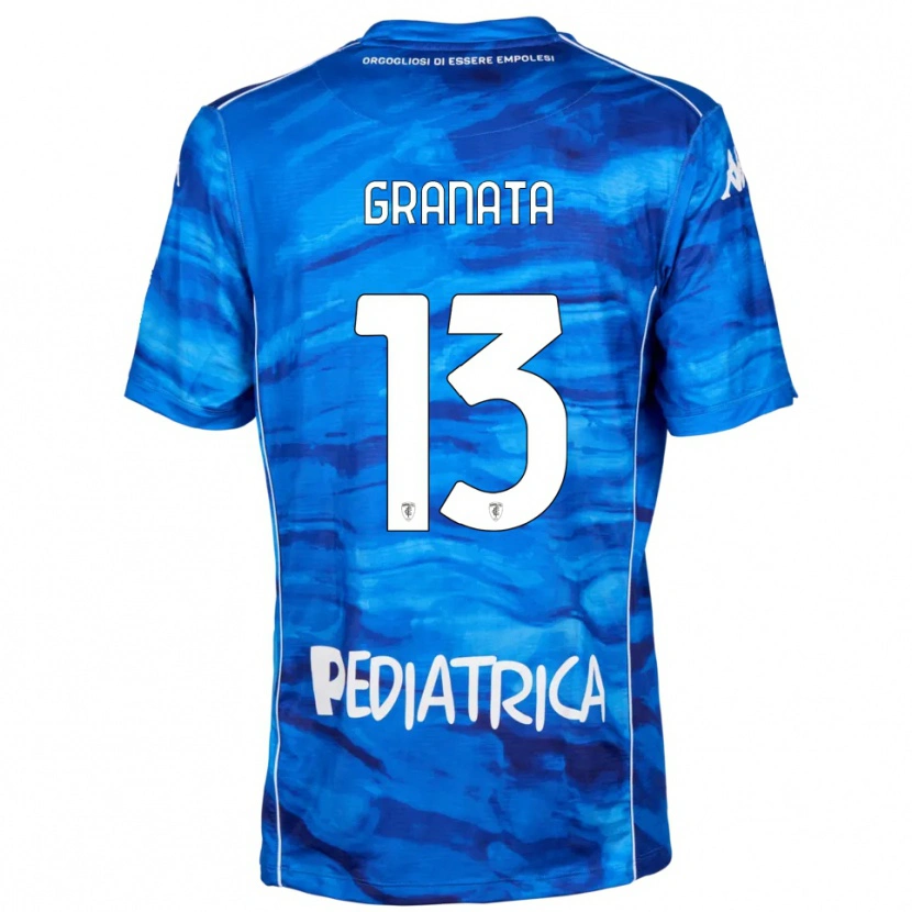 Danxen Mujer Camiseta Giorgio Granata #13 Azul Blanco 1ª Equipación 2025/26 La Camisa México