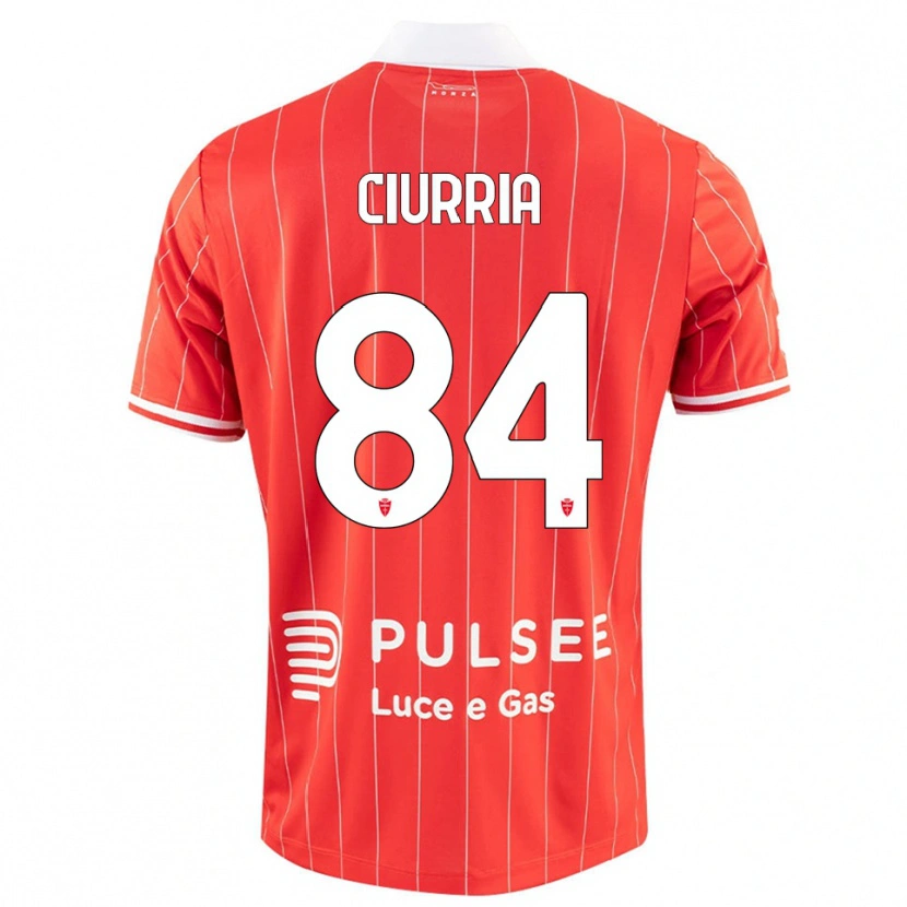 Danxen Mujer Camiseta Patrick Ciurria #84 Rojo Blanco 1ª Equipación 2025/26 La Camisa México