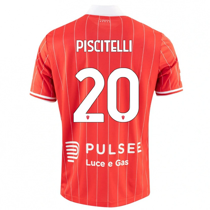 Danxen Mujer Camiseta Pasquale Piscitelli #20 Rojo Blanco 1ª Equipación 2025/26 La Camisa México