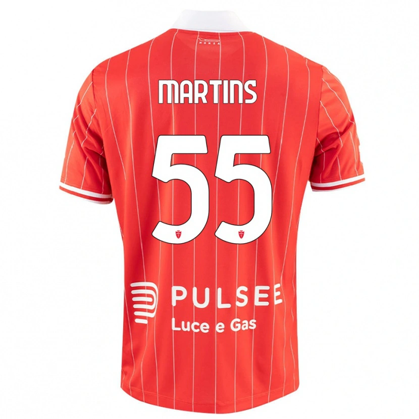 Danxen Mujer Camiseta Kevin Martins #55 Rojo Blanco 1ª Equipación 2025/26 La Camisa México