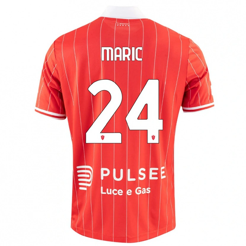 Danxen Mujer Camiseta Mirko Marić #24 Rojo Blanco 1ª Equipación 2025/26 La Camisa México