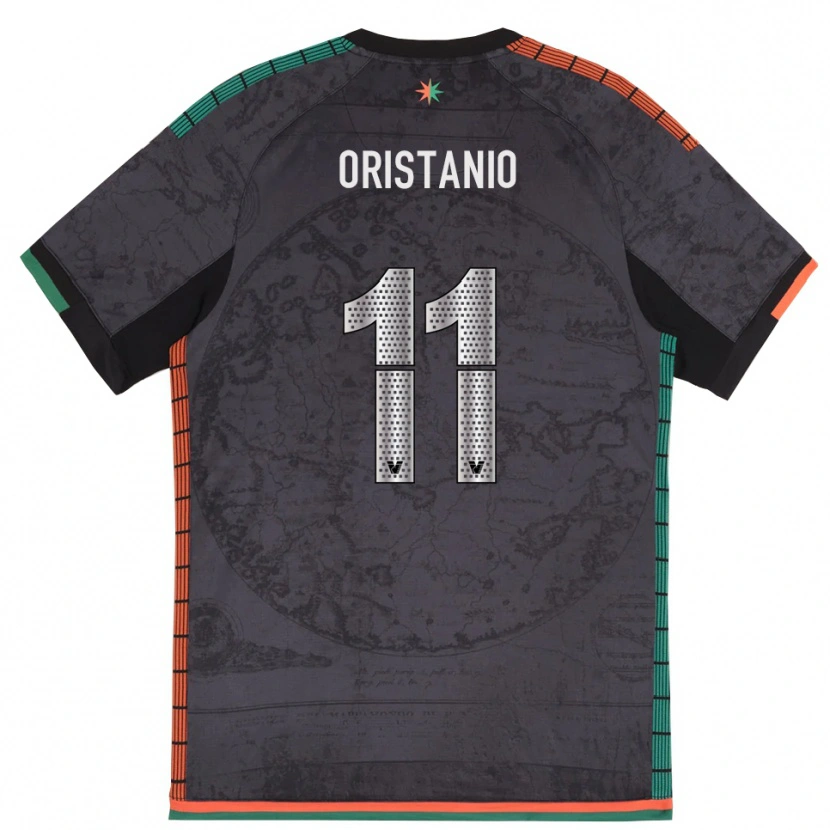 Danxen Mujer Camiseta Gaetano Oristanio #11 Gris Oscuro 1ª Equipación 2025/26 La Camisa México