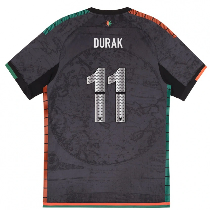 Danxen Mujer Camiseta Malik Durak #11 Gris Oscuro 1ª Equipación 2025/26 La Camisa México