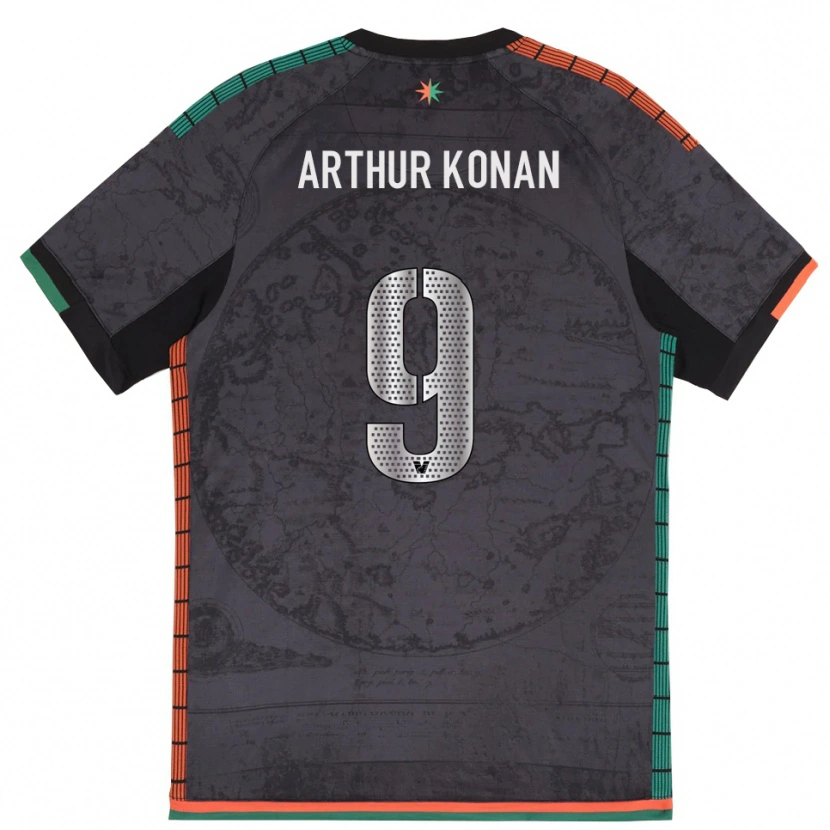 Danxen Mujer Camiseta Demoye Arthur Konan #9 Gris Oscuro 1ª Equipación 2025/26 La Camisa México