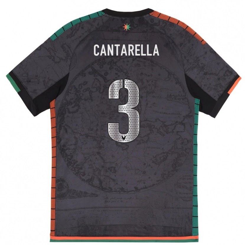 Danxen Mujer Camiseta Ilaria Cantarella #3 Gris Oscuro 1ª Equipación 2025/26 La Camisa México