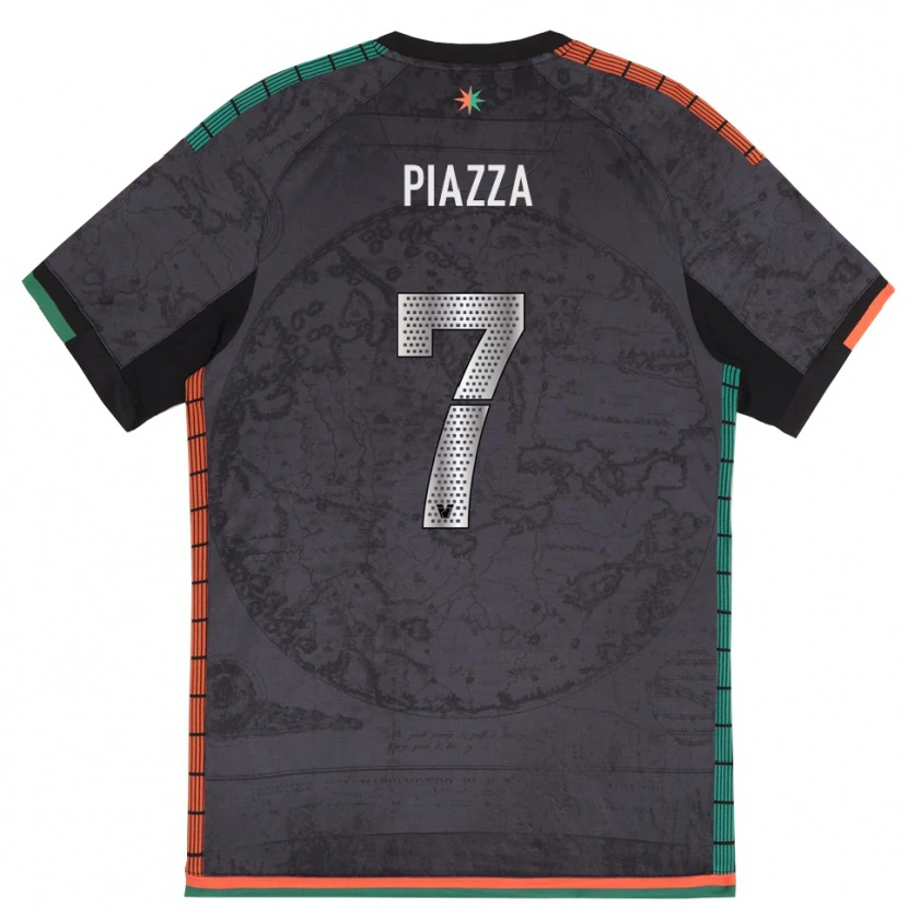 Danxen Mujer Camiseta Massimiliano Piazza #7 Gris Oscuro 1ª Equipación 2025/26 La Camisa México