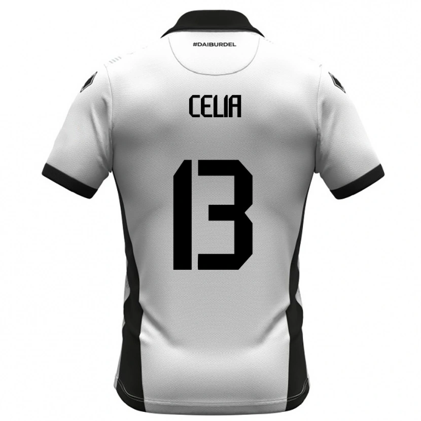 Danxen Mujer Camiseta Raffaele Celia #13 Blanco Negro Naranja 1ª Equipación 2025/26 La Camisa México