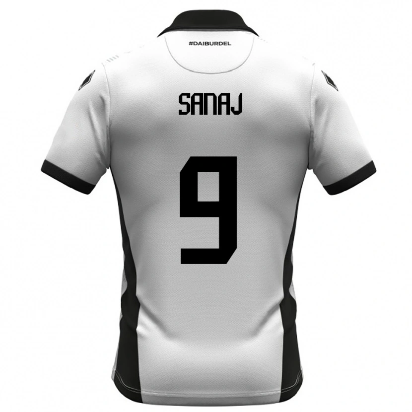 Danxen Mujer Camiseta Daniel Sanaj #9 Blanco Negro Naranja 1ª Equipación 2025/26 La Camisa México