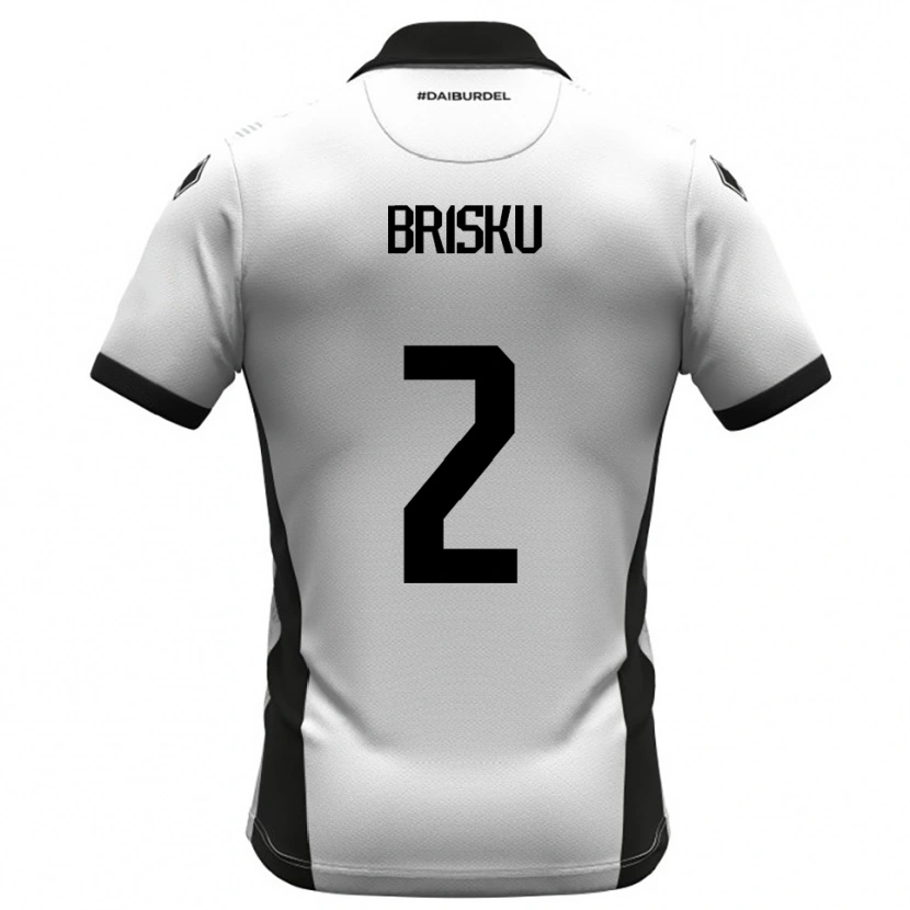 Danxen Mujer Camiseta Elia Brisku #2 Blanco Negro Naranja 1ª Equipación 2025/26 La Camisa México