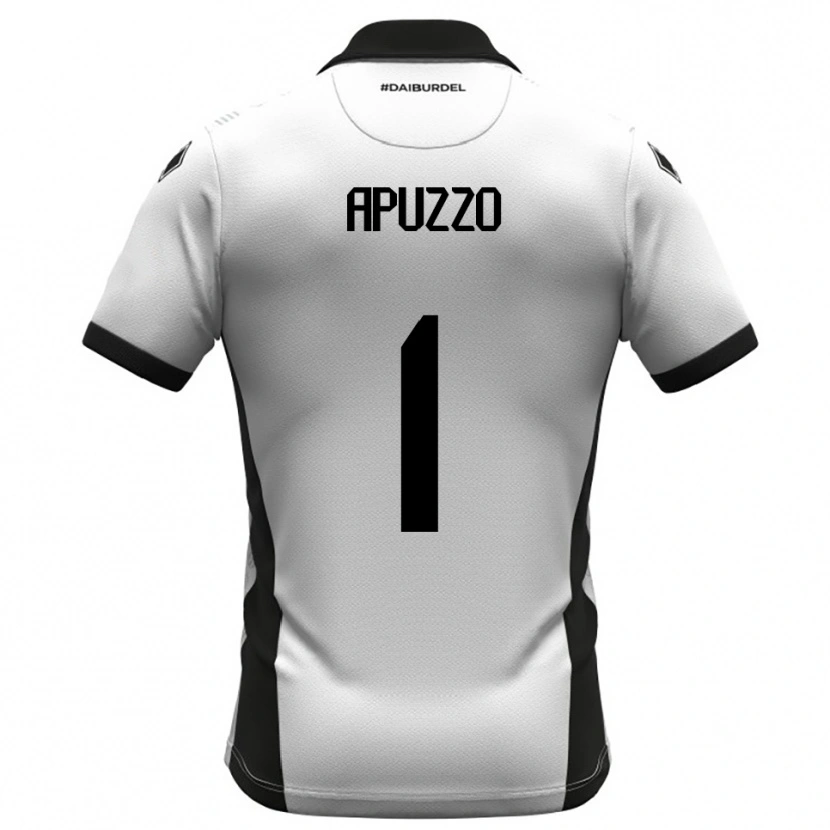 Danxen Mujer Camiseta Davide Apuzzo #1 Blanco Negro Naranja 1ª Equipación 2025/26 La Camisa México
